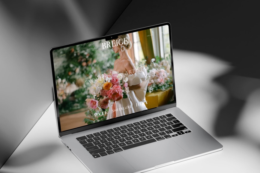 Breige - Luxury floral website crafted for immersive brand storytelling