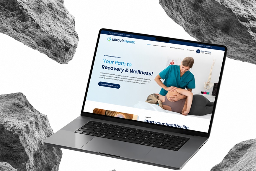 Miracle Health - Wellness website built for physiotherapy and Kerala Ayurvedic treatments