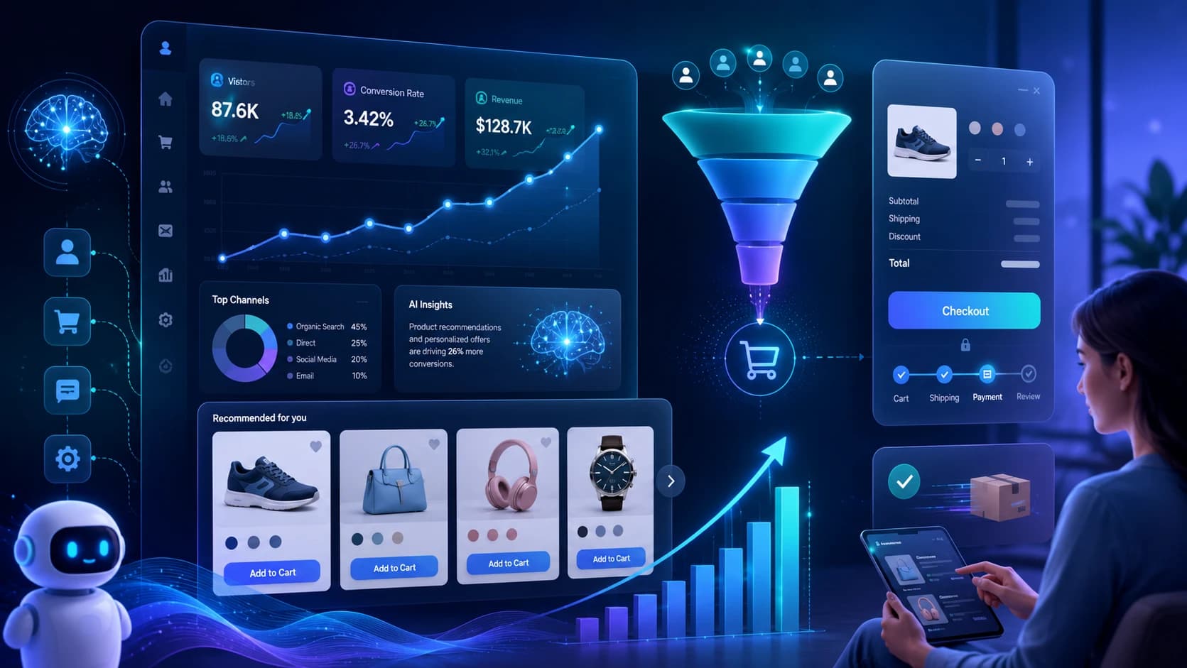 How AI Helps E-commerce Stores Improve Conversion Rates