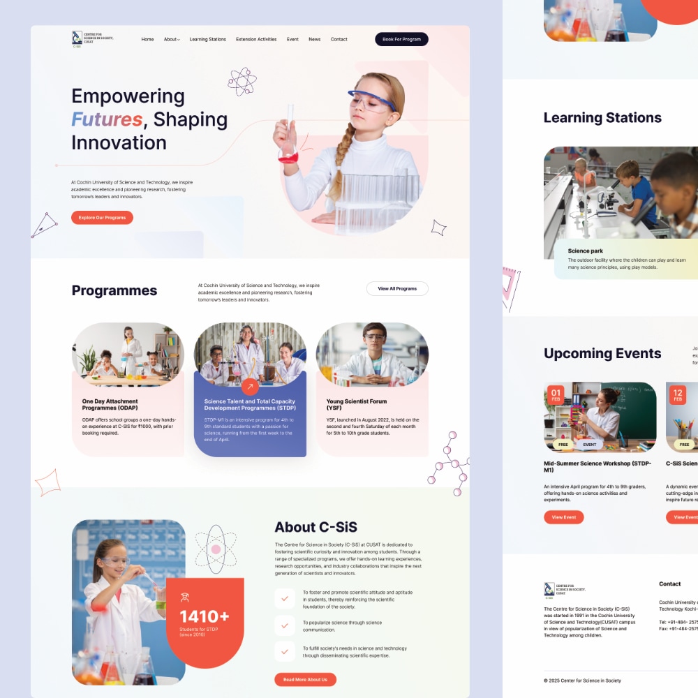Center for Science - Science education platform designed to inspire young learners