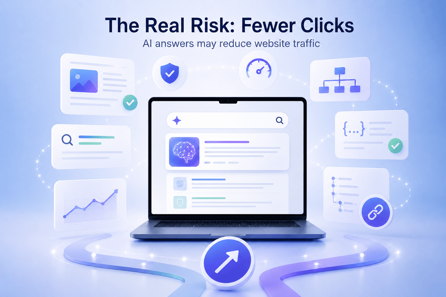 AI answers may reduce website clicks and organic traffic