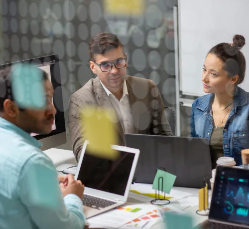 Zeroradius team brainstorming digital strategy